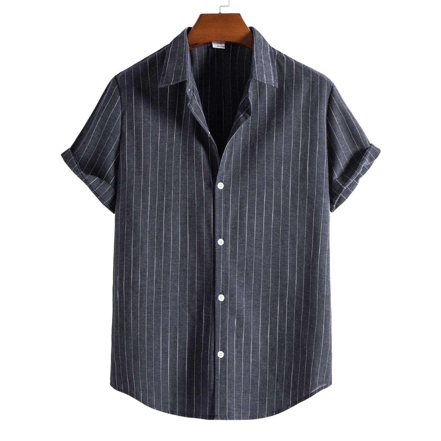 Casual Striped Short Sleeve Shirt