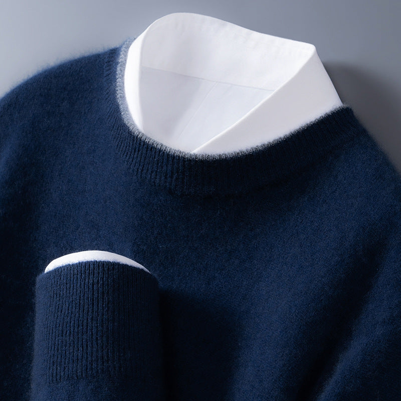 Woolen Sweater Bottoming Sweater Loose Casual Business Men