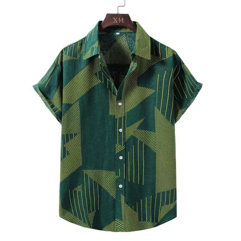 Men's Short-sleeved Shirt Casual Printing