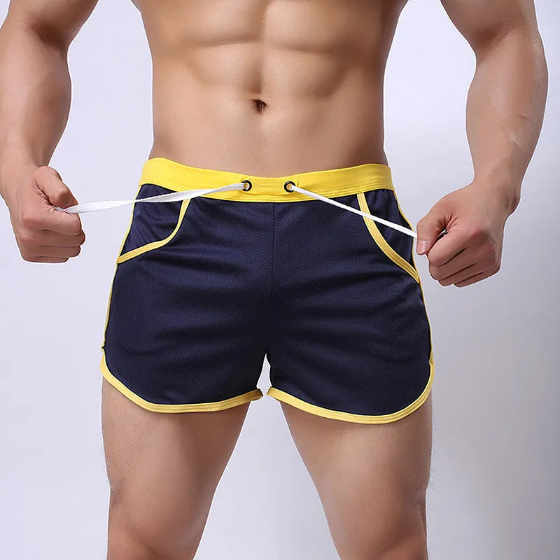 Fashion Men's Shorts Casual Short Pants For Men Summer Solid Breathable Elastic Waist Man Shorts Beach Wear Male