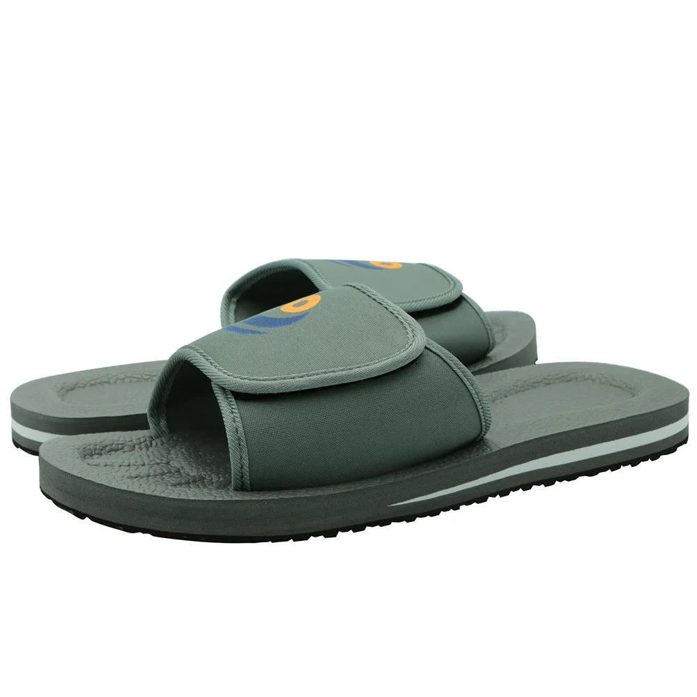 Comfortable Bathroom Slippers for Men Summer Massage Home Rubber Sole non-slip Gray Slide Beach Shoes Sandals Wholesale Dropship