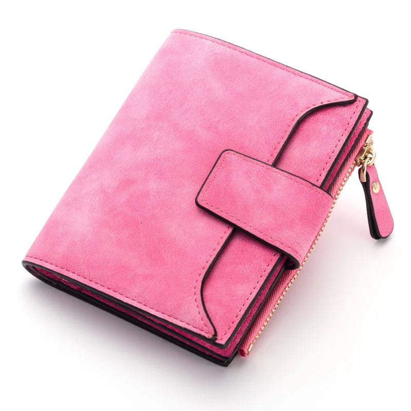2025 Leather Women Wallet Hasp Small and Slim Coin Pocket Purse Women Wallets Cards Holders Luxury Brand Wallets Designer Purse
