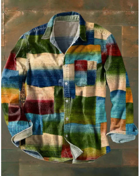 New Pattern 3D Digital Printing Men's Shirt