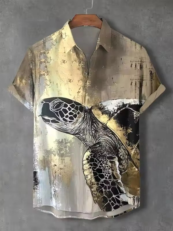 Fashion Personality Men's Art Pattern Shirt