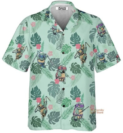 Acetate Fiber Men's Short-sleeved Shirt Stretch Printed Shirt