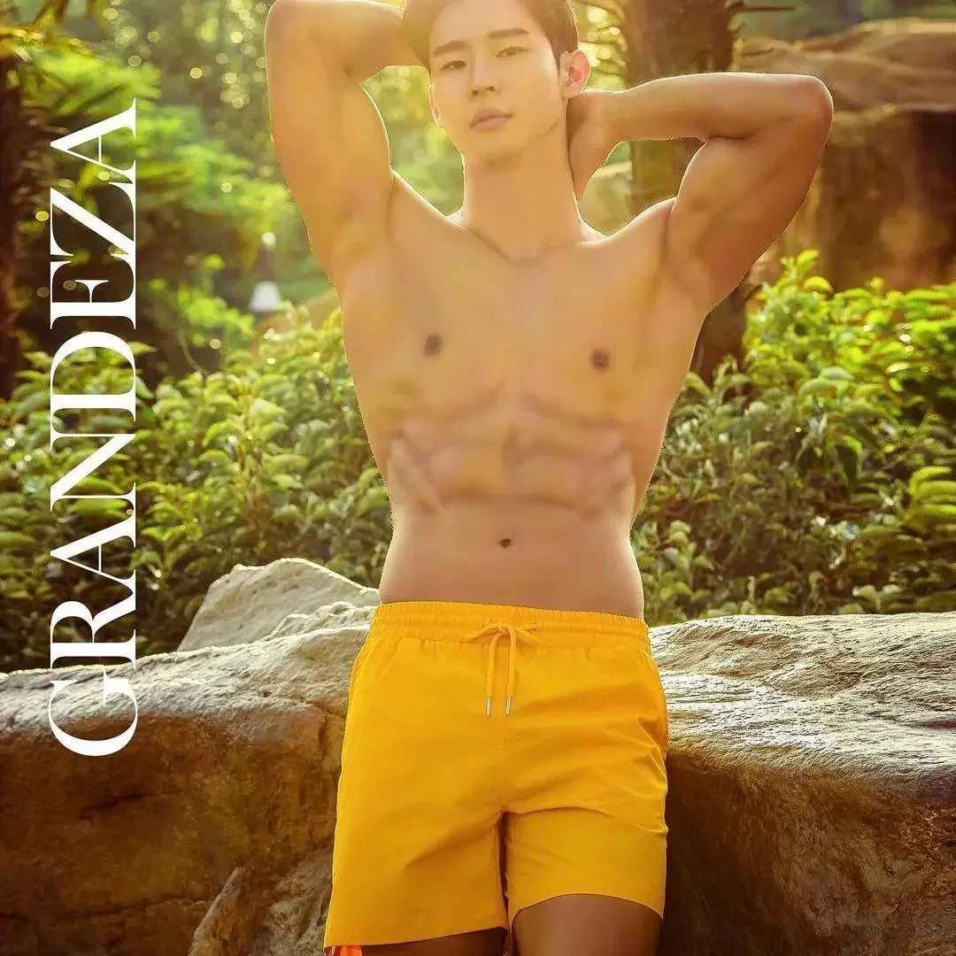 Shorts for Men Sweat Blue Man Short Pants Swim Gym Beach Drawstring Xxl Baggy Novelty in Y2k No Logo Elastic Designer Thin Loose