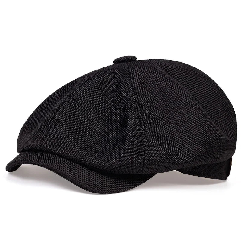 New Men Casual Newsboy Hat Spring Summer thin retro beret Hat wild casual Hats unisex octagonal Cap Fashion Hip Hop Caps gorras
