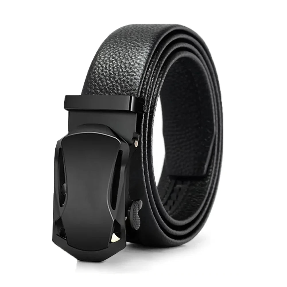 Men Belts Automatic Buckle Belt Famous Brand Business Belt Men Top Quality PU Luxury Leather For Men Leather Strap Casual For Me
