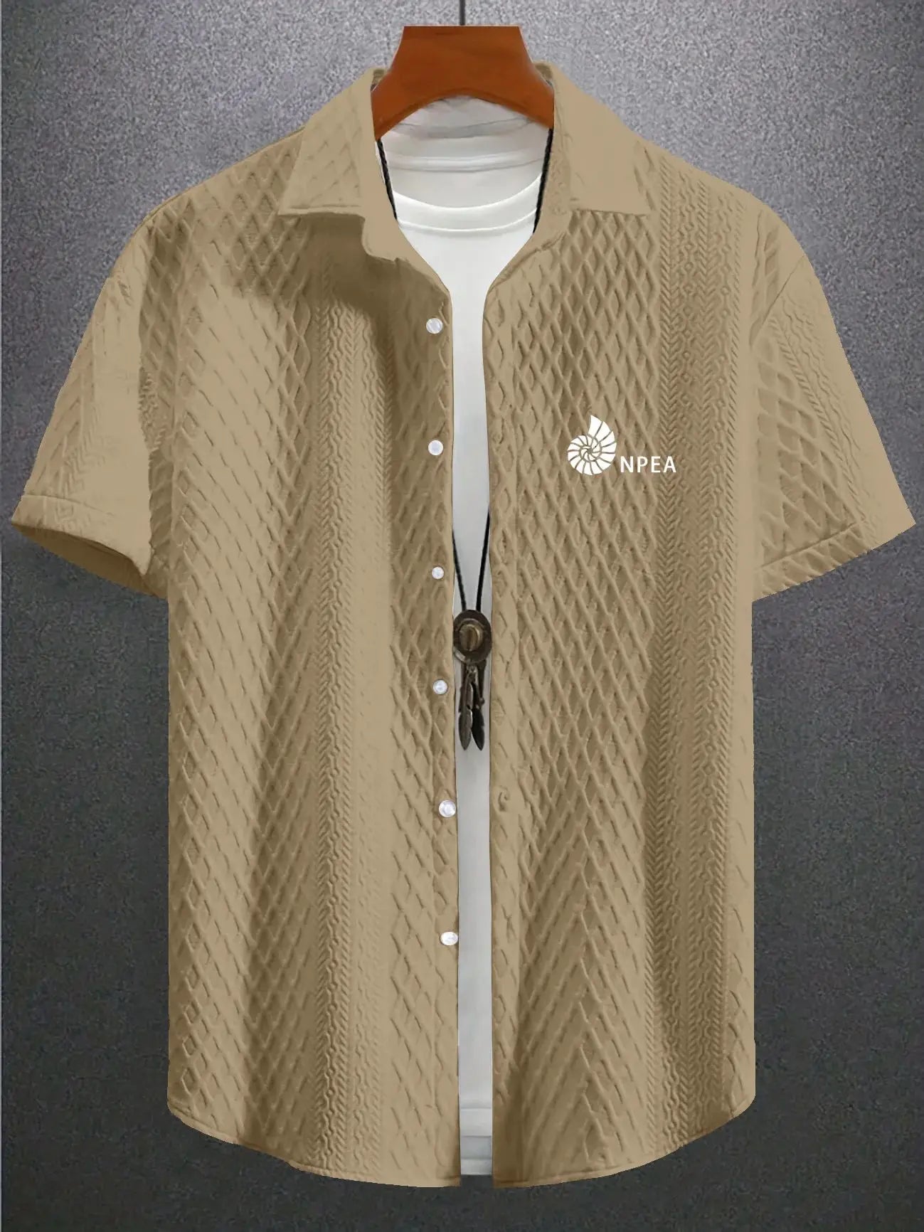 2025 New Men's Casual Short Sleeve Shirt Breathable Slim Fit Summer Tops - Trendy Button Down Shirts for Men