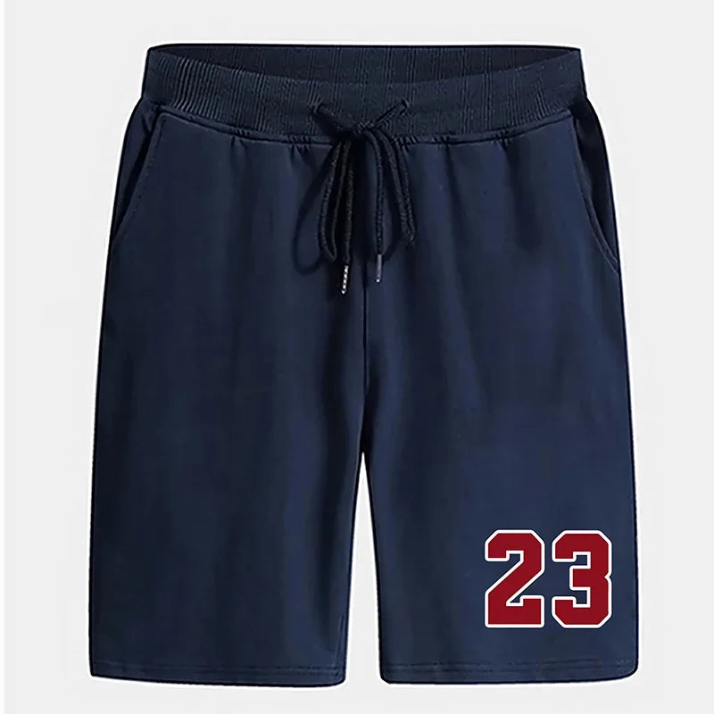 Mens Shorts Sports Printing Jogging Short Trouser Casual Versatile Man Shorts Hot Sales Lightweight Knee Shorts Summer Fitness