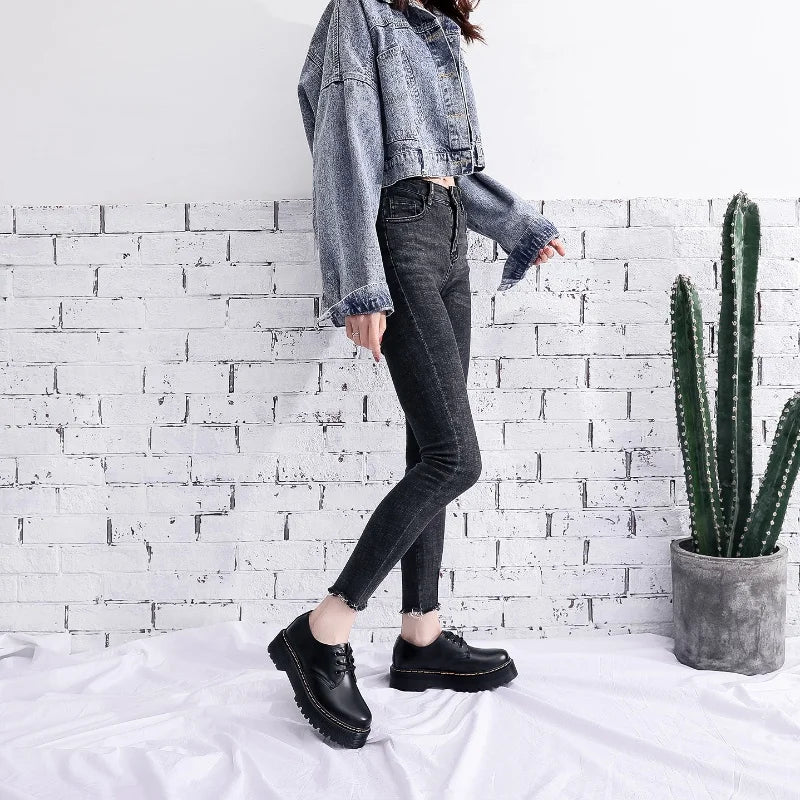 New men and women boots American British platform thick-soled low-cut men shoes non-slip wear-resistant outdoor casual shoes 45