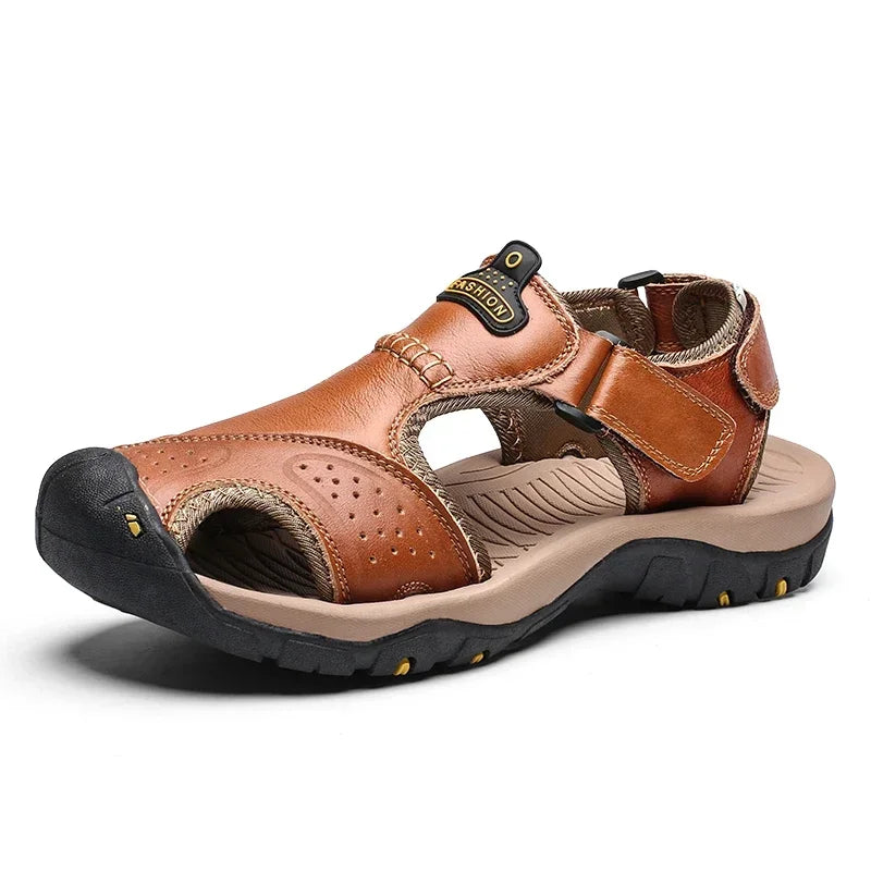 Men's Beach Sandals Man 2024 Men's Summer Sandal Casual Sneakers Genuine Slippers Brand Luxury Sandals Crox Style Men's slippers