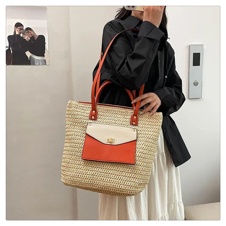 2025 New Luxury Design Handbag for Women, A Woven Single-shoulder Women's Crossbody Tote Bag with A Sense of Sophistication