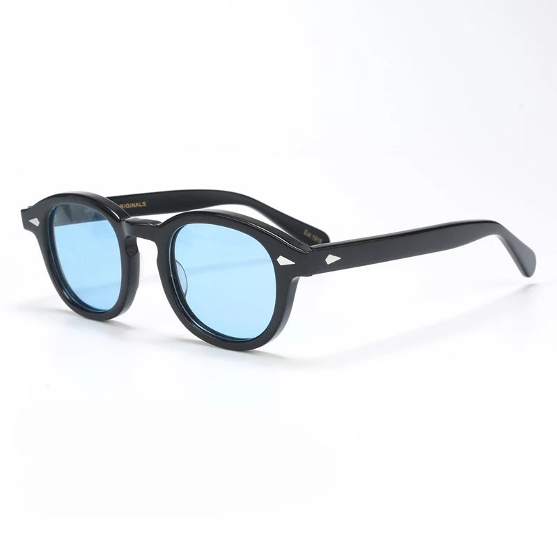 Men's Sunglasses Woman Johnny Depp Polarized Sun Glasses Acetate Frame Luxury Brand Vintage Driver's Shade