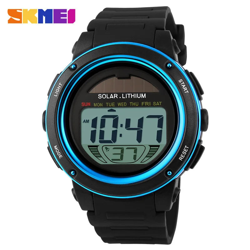 Men's Sports Watch - Waterproof Digital Wristwatch with Alarm, Shockproof - Outdoor Army Reloj Hombre