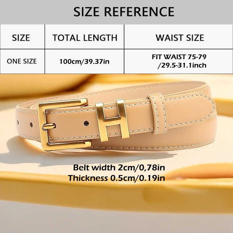 1pc women's belt for a stylish coat with a skirt, high-end black fashion, versatile for jeans.