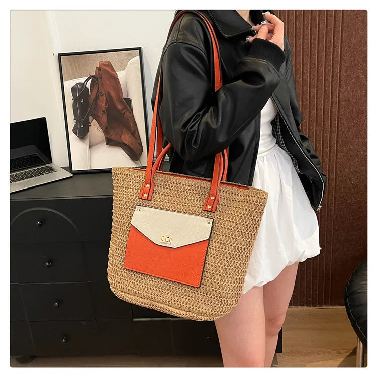 2025 New Luxury Design Handbag for Women, A Woven Single-shoulder Women's Crossbody Tote Bag with A Sense of Sophistication