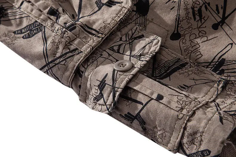 Men's Workwear Shorts 2025 Summer New Fashion Versatile Casual Loose Shorts Outdoor Sports Beach Multi Pocket Shorts Size 29-44