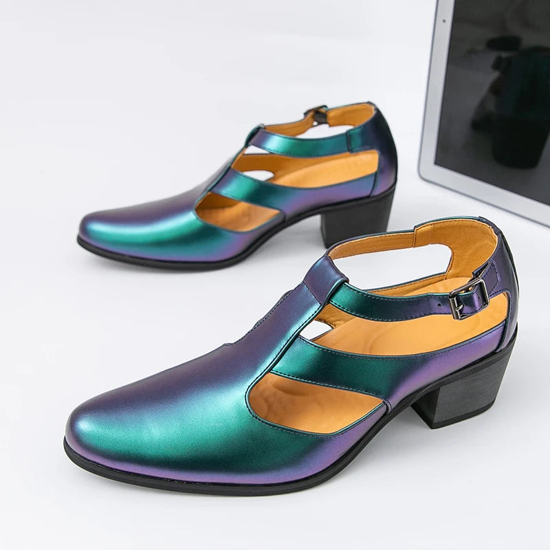 Summer New Sandals Comfortable, Lightweight, Personalized, Handsome, Fashionable, Popular, One Step Men's Leather Shoes