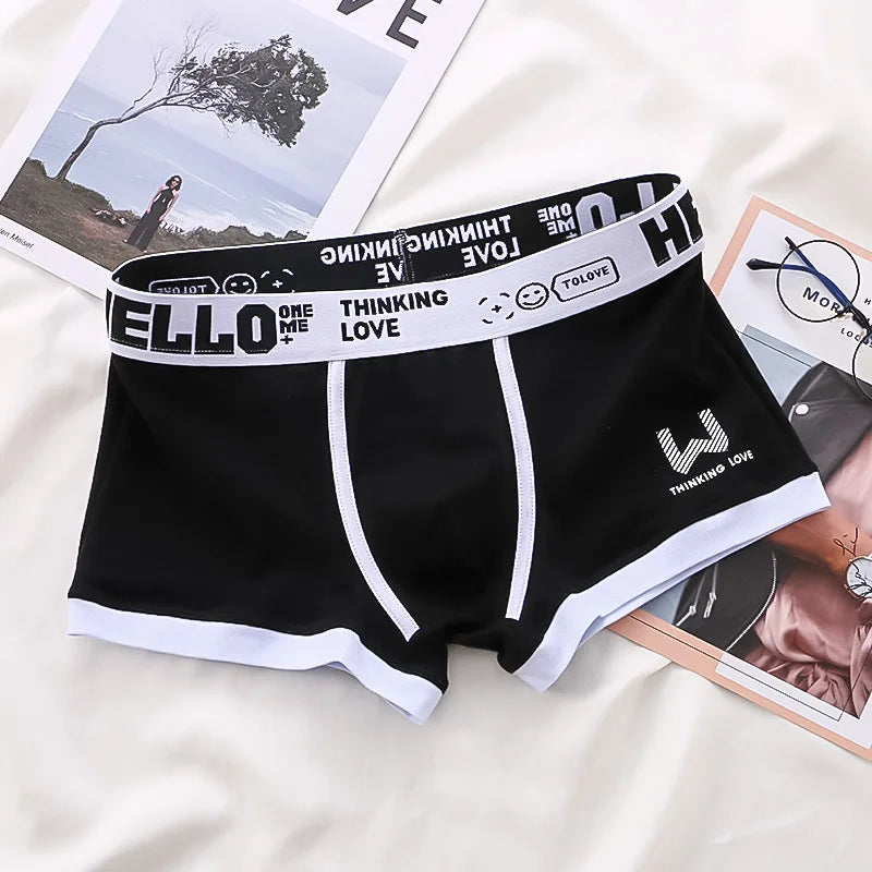 Men's underwear letters Breathable and comfortable small size skinny men's underwear