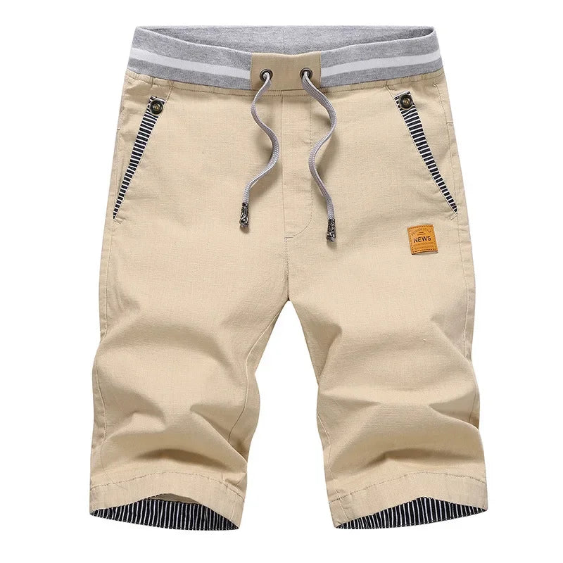 Sport Shorts Man Summer Men's Casual Cotton Linen Shorts Beach Short Pants Male Bermudas Trend Breeches Casual Classic Brand