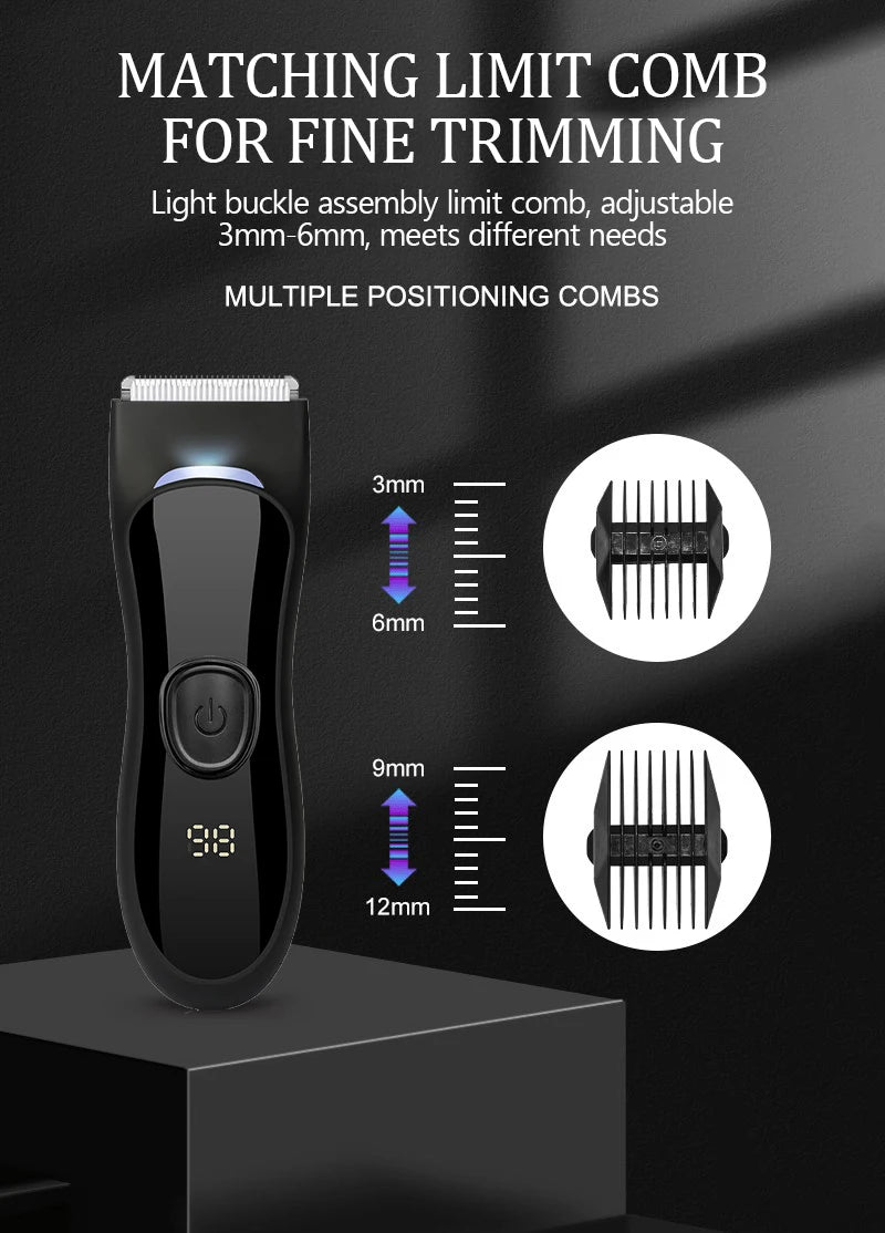 Electric HairClipper Men Haircut Machine Beard Machine Shaving Body Hair Trimmer Clippers Barber Gentleman Shaver Washable