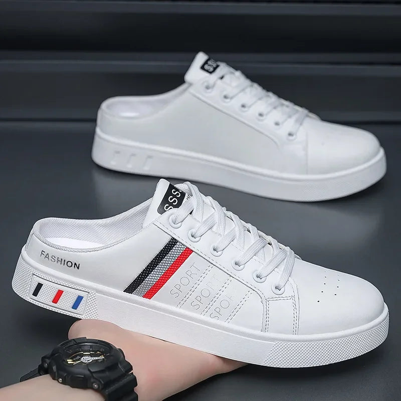 Summer Men Slippers Brand Comfortable Casual Shoes for Men Fashion Flat Sneakers High Quality Men Half Slippers Tenis Masculino