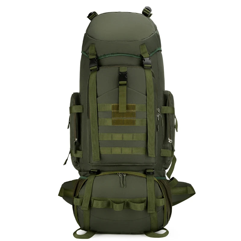 90L Travel Bag Camping Backpack Tactical Hiking Climbing Bags Outdoor Mountaineering Large Sport Bag Men Luggage Molle Rucksack