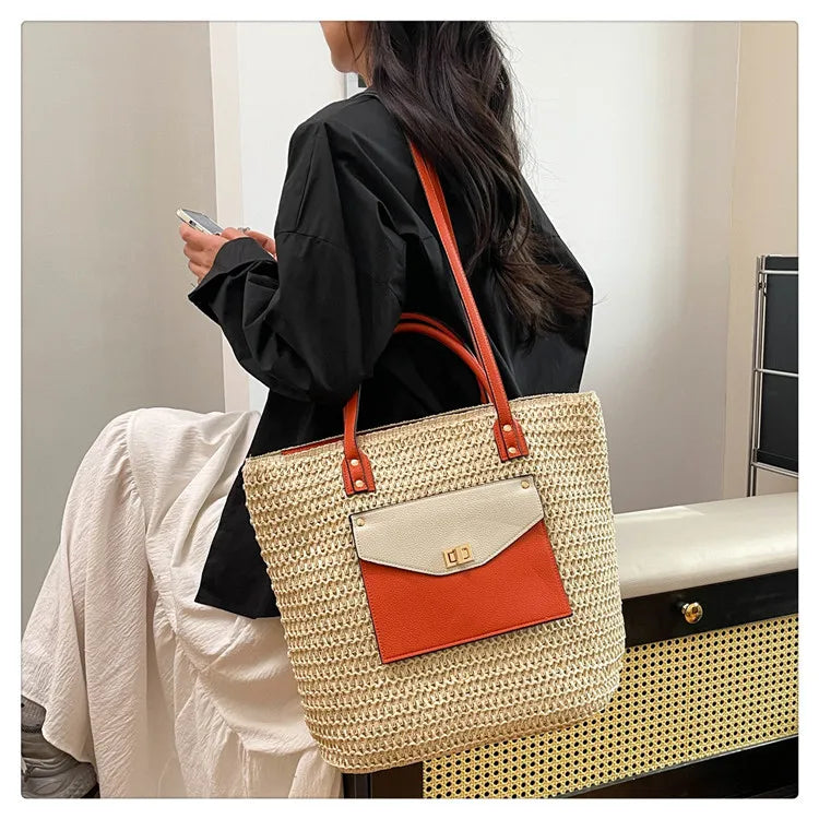 2025 New Luxury Design Handbag for Women, A Woven Single-shoulder Women's Crossbody Tote Bag with A Sense of Sophistication