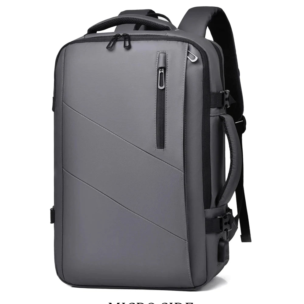 Large Capacity Men's Backpack Expandable Business Travel Bag 15.6 inch Laptop Waterproof Backpack USB Charging Camping Baggage