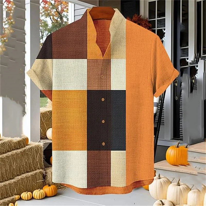 New Men's Linen Black Cat Art Shirt 3D Printed Casual Hawaiian Shirt Summer Men's Short Sleeve Shirt Beach Top