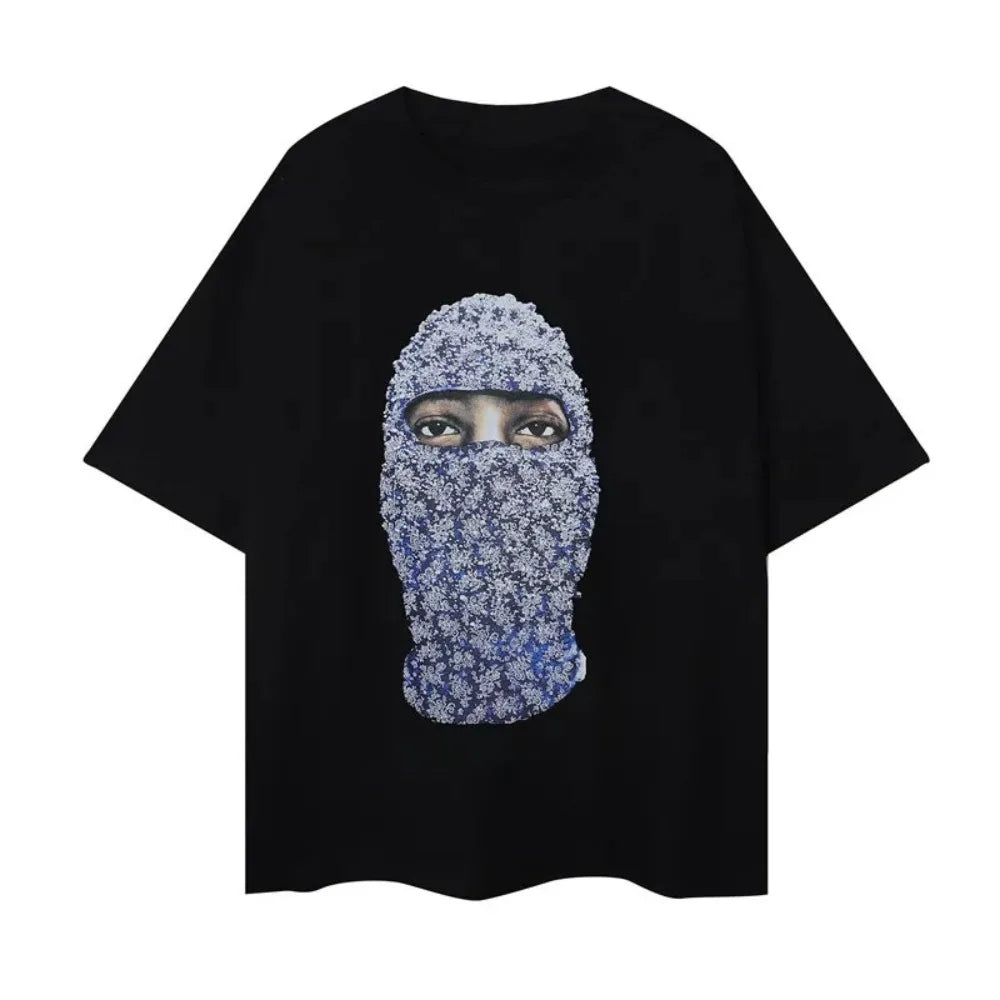 2025 Brand Designer Mens T-Shirts IH NOM UH NIT Letter Masked Men Printed Casual Short Sleeve Men Women 100% Cotton