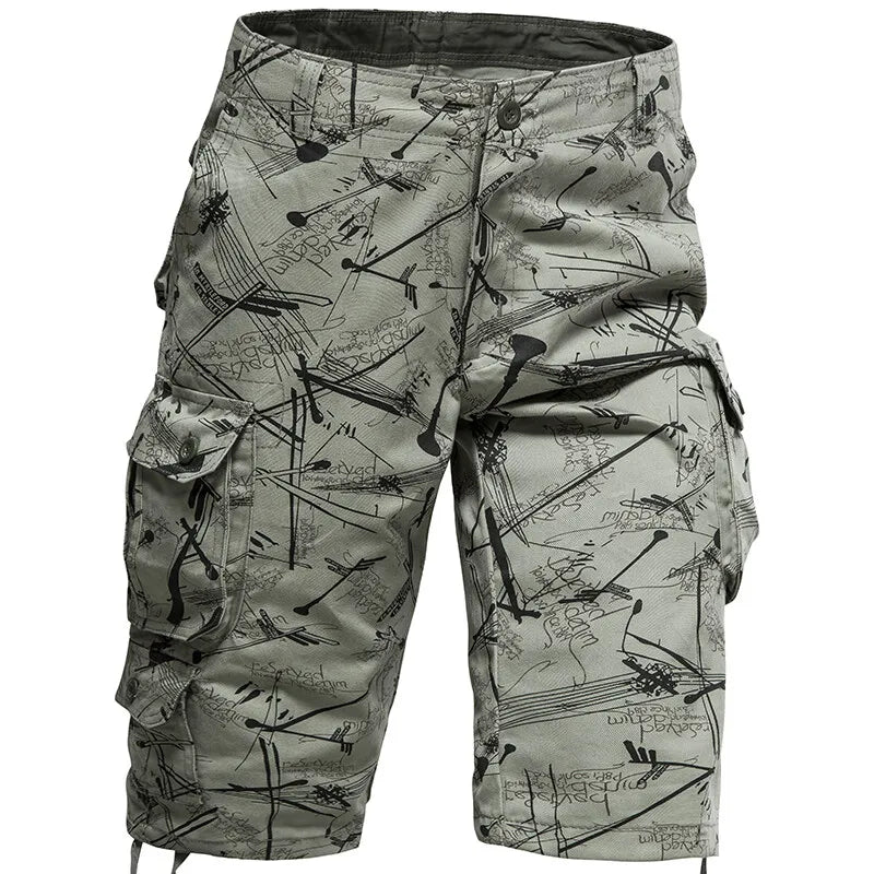 Men's Workwear Shorts 2025 Summer New Fashion Versatile Casual Loose Shorts Outdoor Sports Beach Multi Pocket Shorts Size 29-44