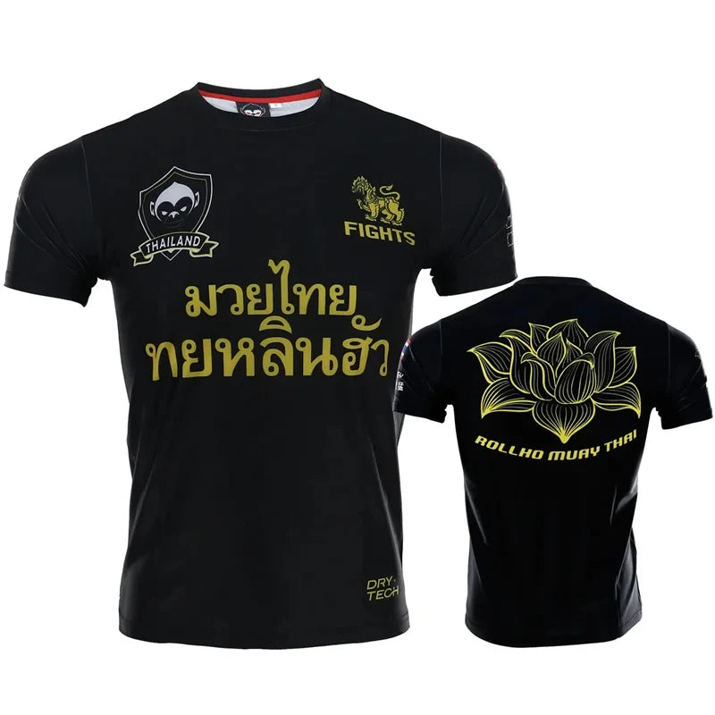 New Summer 3D Muay Thai Boxing Printed T-Shirt Fashion Sports Gym Short Sleeve Men'S Cool Hip Hop Clothing Men'S TShirt Top