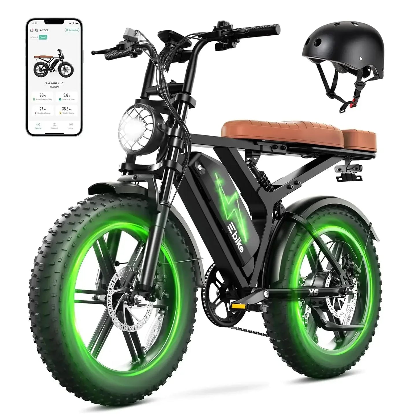 SISIAGD Electric Bike for Adults,1500W Peak Ebike,48V 15/ 30AH Waterproof Removable Battery,60-100 Miles,7 Speed,30, Customized