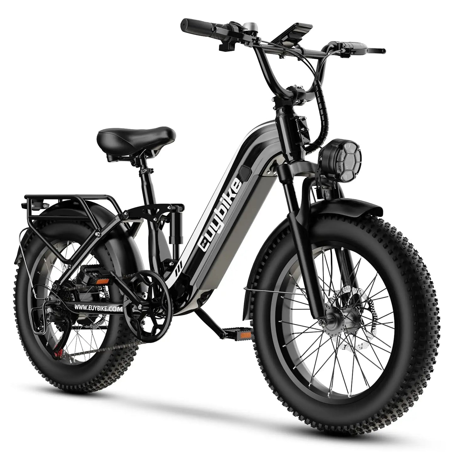 Electric Bike for Adults 1400W Peak, 48V 20AH(960WH) Removable Battery, 20"x4" Fat Tire Full Suspension 80 Miles, Customized