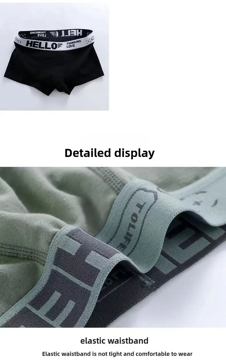1-5PCS Men's underwear Breathable and comfortable quick drying elastic boxing shorts Men's underwear boxers