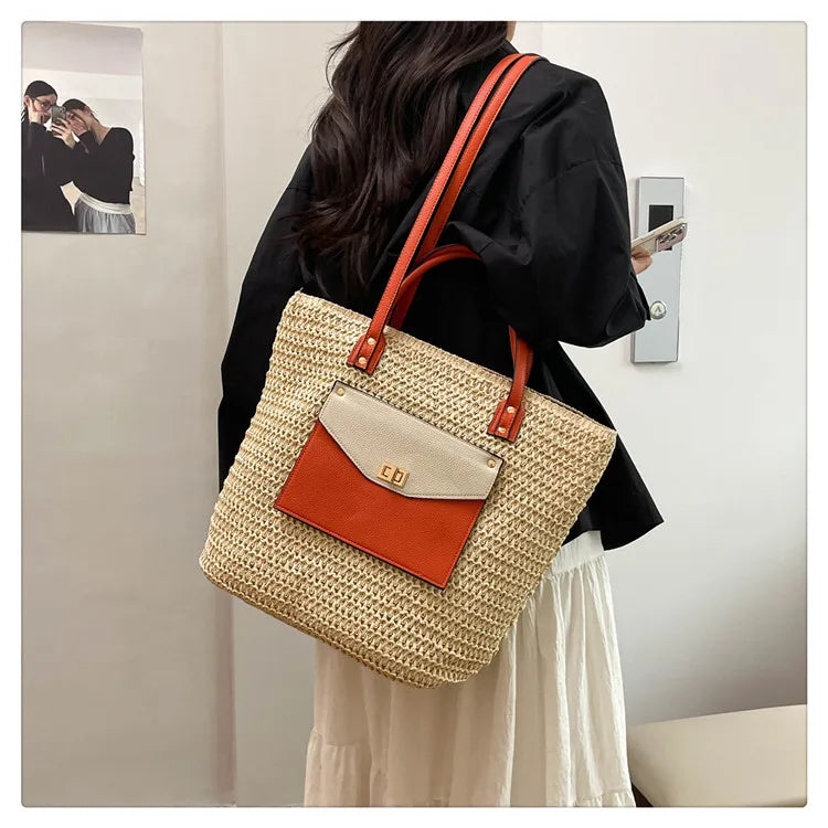 2025 New Luxury Design Handbag for Women, A Woven Single-shoulder Women's Crossbody Tote Bag with A Sense of Sophistication