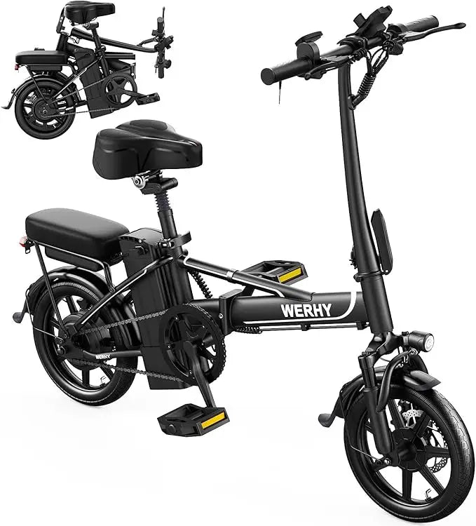 Only orange is in stock.500W Motor, 22 MPH Max Speed Folding Ebike, Electric Bicycles, Max 30/40 Miles Range