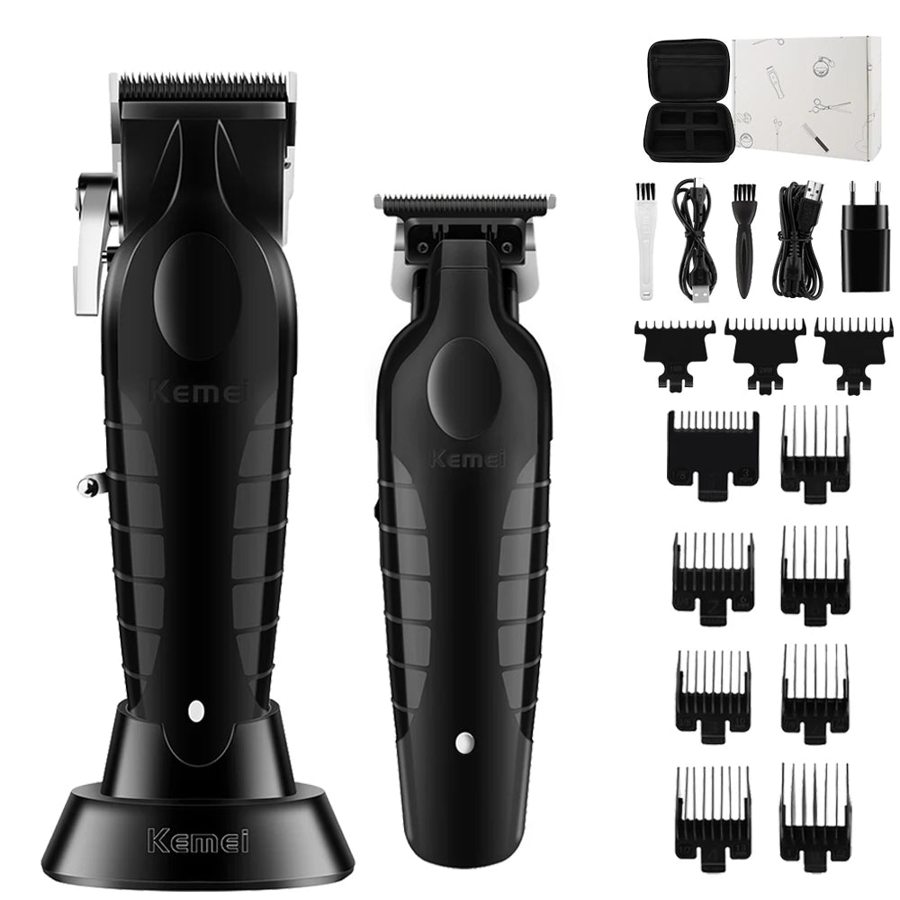 Kemei KM-2296 KM-2299 KM-1102 Hair Clipper Kit Men's Electric Shaver Hair Trimmer Machine Professional Hair Cutting Machine