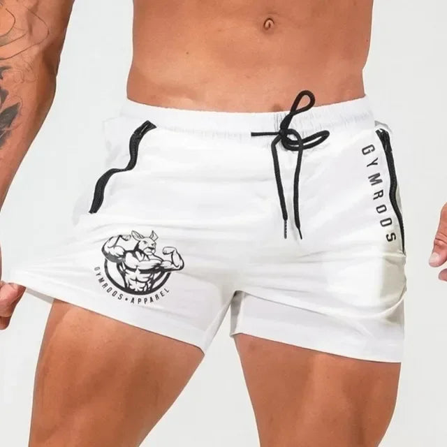 Sports Shorts Men Gym Workout Running Shorts Bodybuilding Joggers Summer Fitness Training Jogging Short Pants Male Beach pants