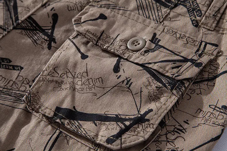 Men's Workwear Shorts 2025 Summer New Fashion Versatile Casual Loose Shorts Outdoor Sports Beach Multi Pocket Shorts Size 29-44