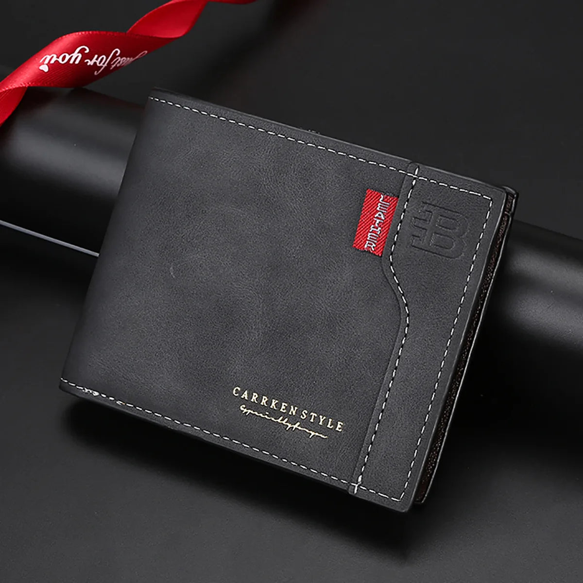 Men's Business Multi-function Short Wallet, Multi-card Wallet, Zipper Change Bag