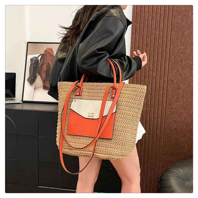 2025 New Luxury Design Handbag for Women, A Woven Single-shoulder Women's Crossbody Tote Bag with A Sense of Sophistication
