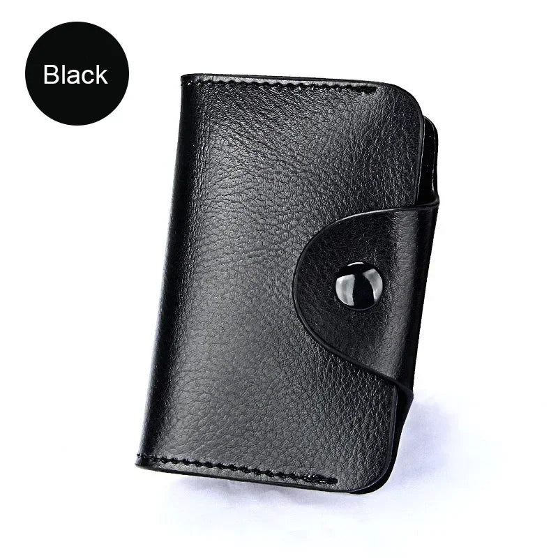 Real Leather Credit Card Holder Men Wallet Small Pouch Money Bag Big Capacity Cardholder Case Genuine Leather Wallets Pochette