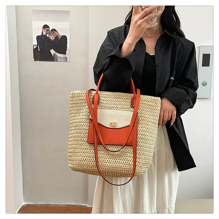 2025 New Luxury Design Handbag for Women, A Woven Single-shoulder Women's Crossbody Tote Bag with A Sense of Sophistication