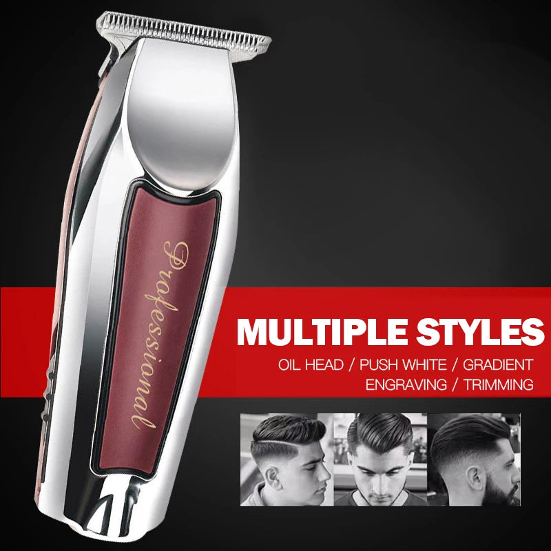 Rechargeable Cordless Hair Trimmer For Men Grooming Professional Electric Hair Clipper Hair Cutting Machine Clipper