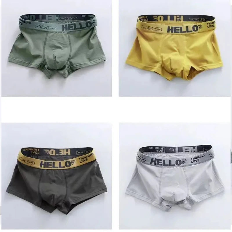 1-5PCS Men's underwear Breathable and comfortable quick drying elastic boxing shorts Men's underwear boxers