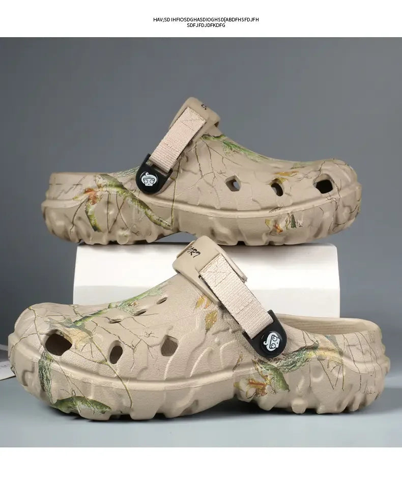 Flat Sandals Men Shoes 2025 Slippers Men Garden Platform Sandals Man Summer Sandals Male Sneakers Outdoor Flip Flops Home Clogs