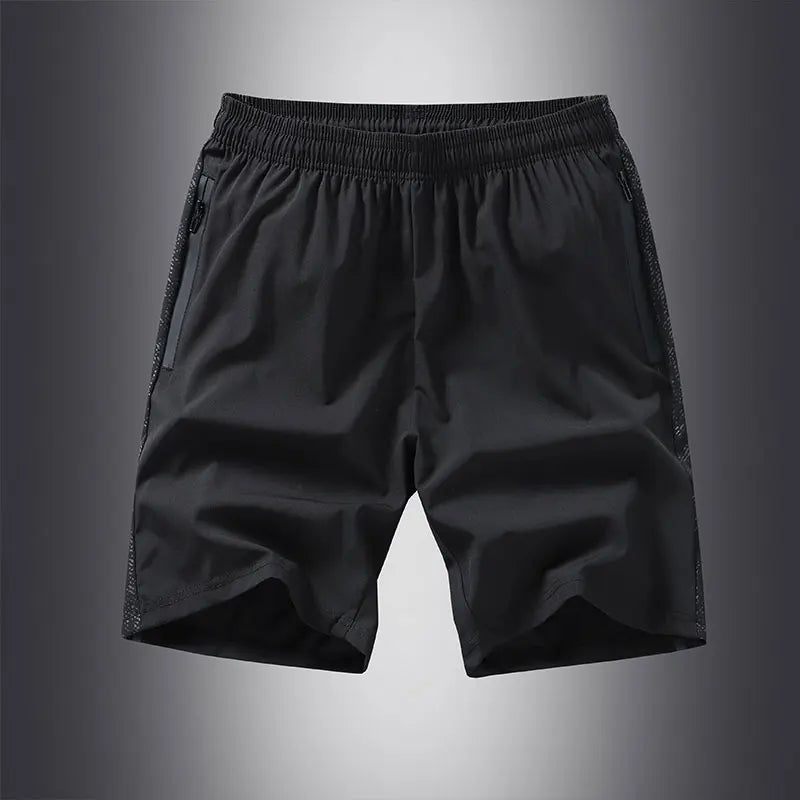 Men s shorts outdoor casual and fashionable five quarter pants sports breathable men s loose straight leg elastic waist shorts